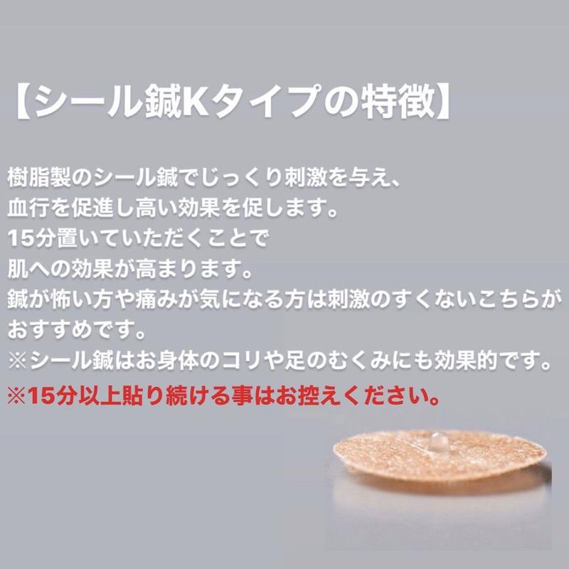 おうちで美顔鍼セット ハリッチプレミアムリッチプラス 簡易シール鍼kタイプ ハリッチフェイシャ