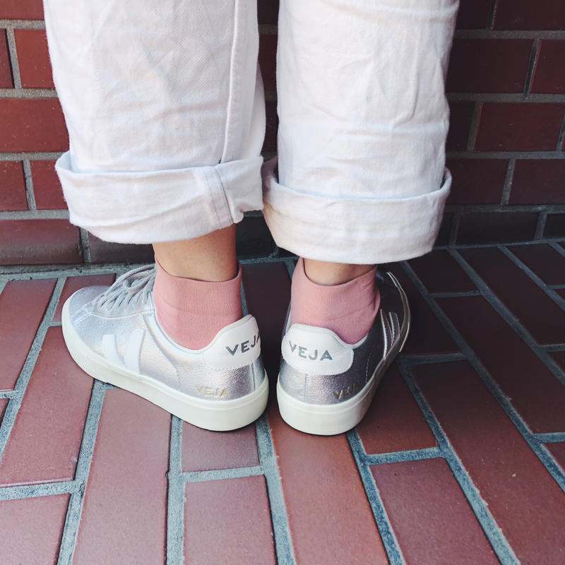 VEJA ヴェジャ CAMPO レザースニーカー SILVER/WHITE | Ha... VEJA ヴェジャ CAMPO レザースニーカー SILVER/WHITE | Ha...