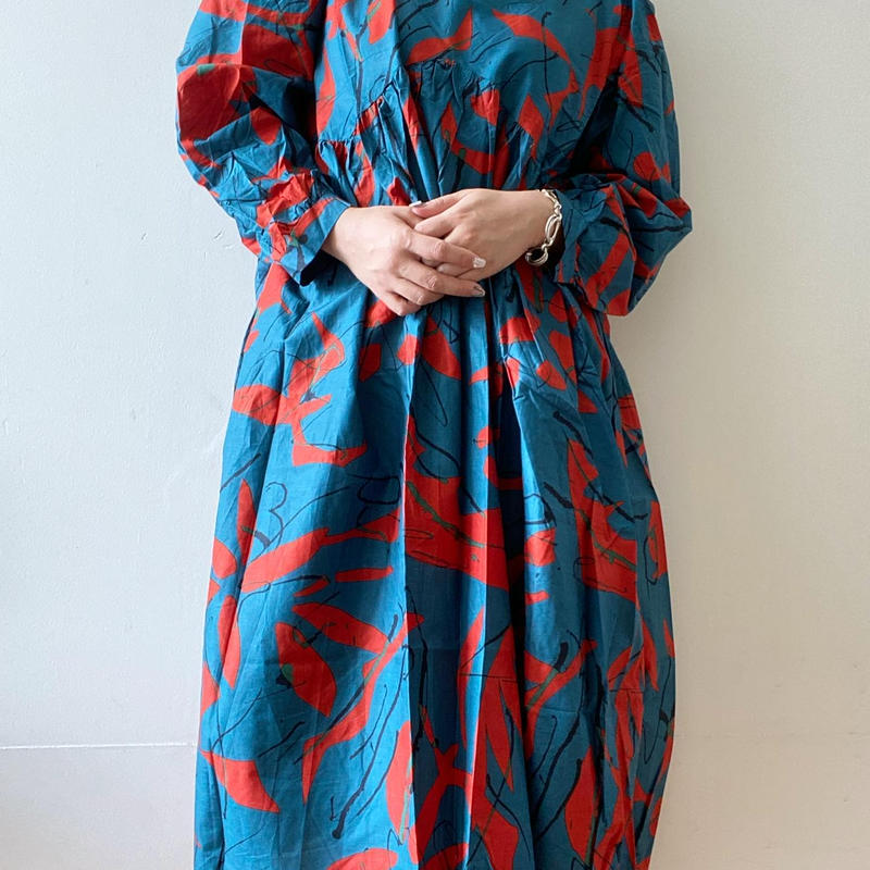 幾何学柄ワンピース Hearts