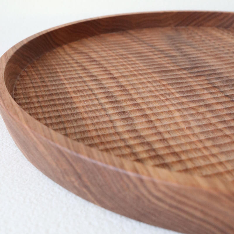 丸盆 削り仕上げ 24cm (ウォールナット) ki-to-te前田充 丸盆 削り仕上げ 24cm (ウォールナット) ki-to-te前田充 値下げ 前田充