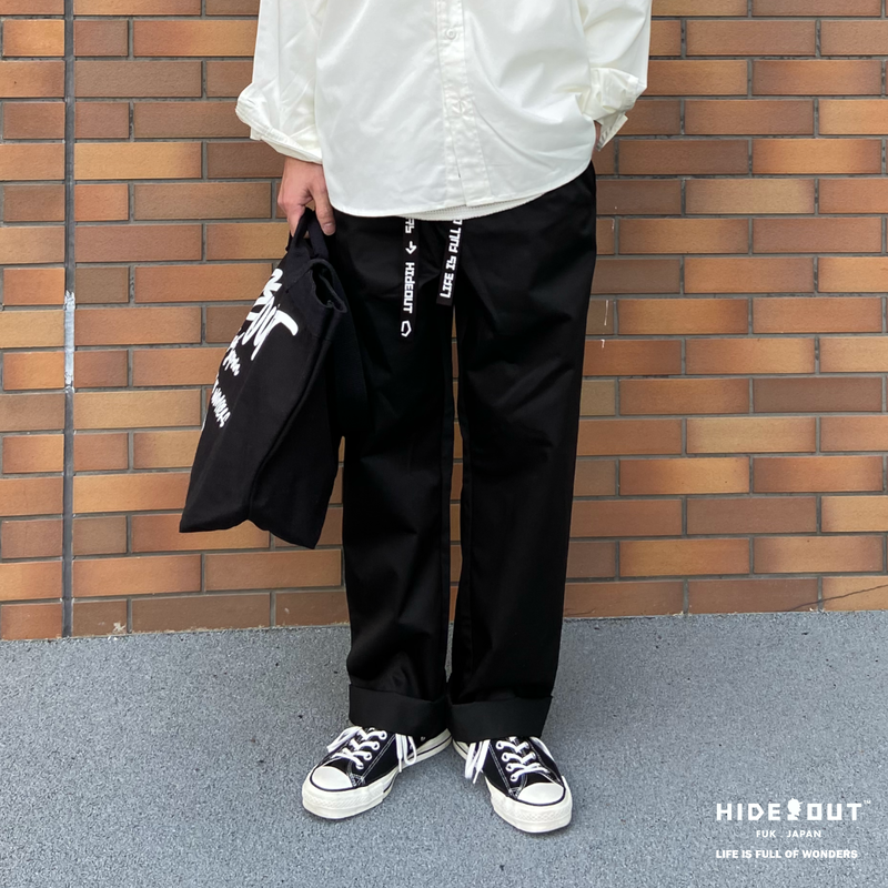 TC TWILL EASY PANTS / BLACK / S / M / L / XL | TC TWILL EASY PANTS / BLACK / S / M / L / XL |