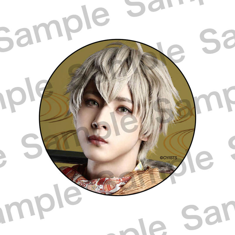 イケメン戦国 明智光秀 缶バッジ 箔押し 神推し 福知山コラボ 感謝祭