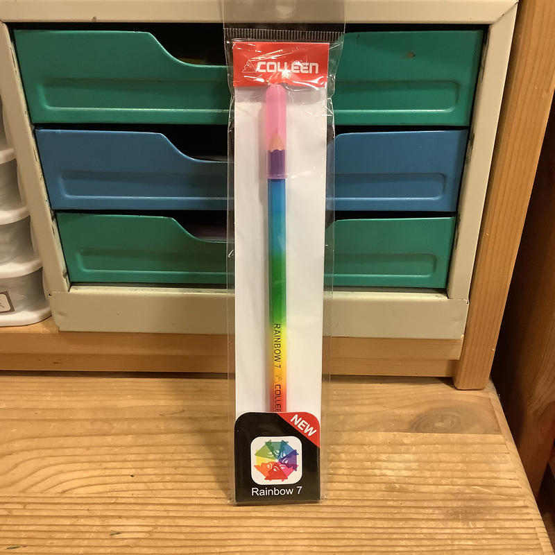 コーリン鉛筆 レインボー鉛筆 キャップ付 ぷんぷく堂