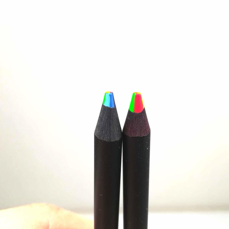 蛍光鉛筆 7色鉛筆2本セット アイボール ぷんぷく堂 蛍光鉛筆 7色鉛筆2本セット アイボール ぷんぷく堂