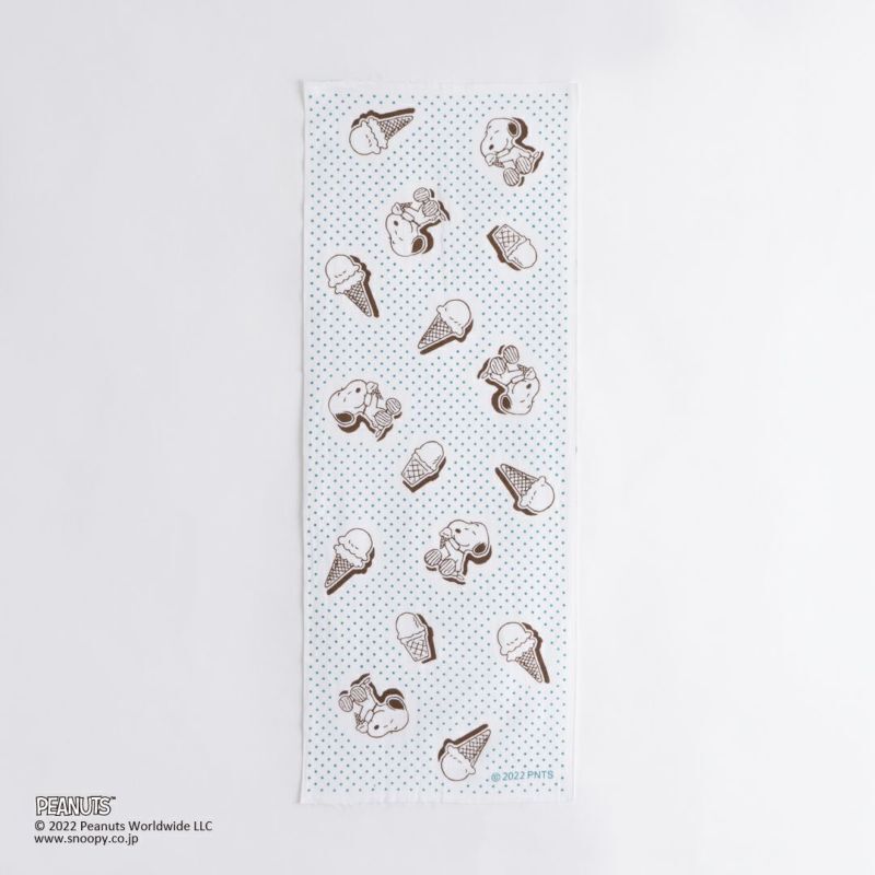 スヌーピーアイスクリームてぬぐい かまわぬ ぷんぷく堂 スヌーピーアイスクリームてぬぐい かまわぬ ぷんぷく堂
