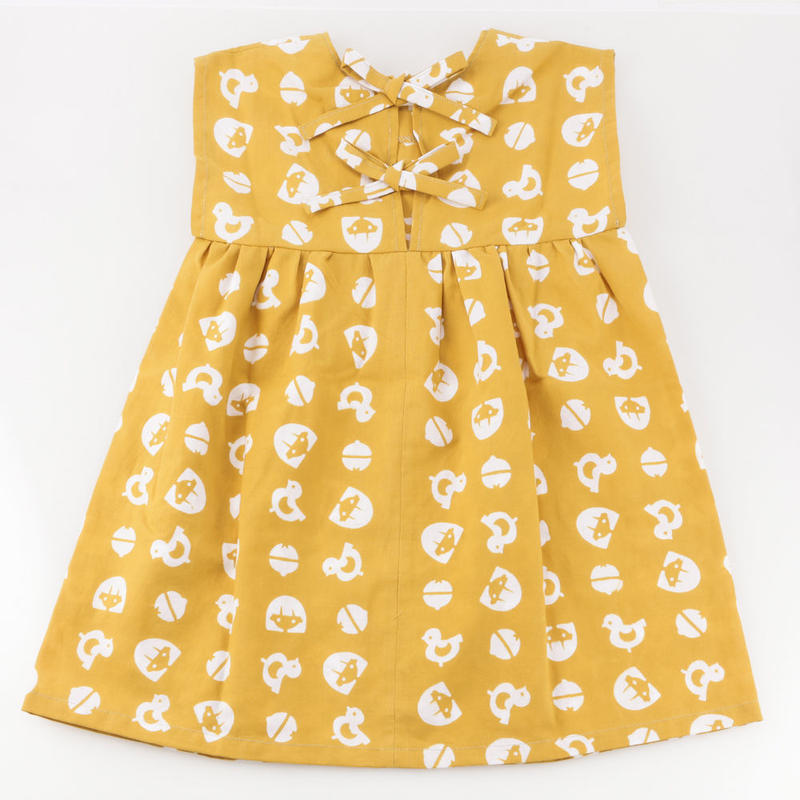 手ぬぐいお子さまワンピース わたしと小鳥とすずと 手ぬぐい ひなたや