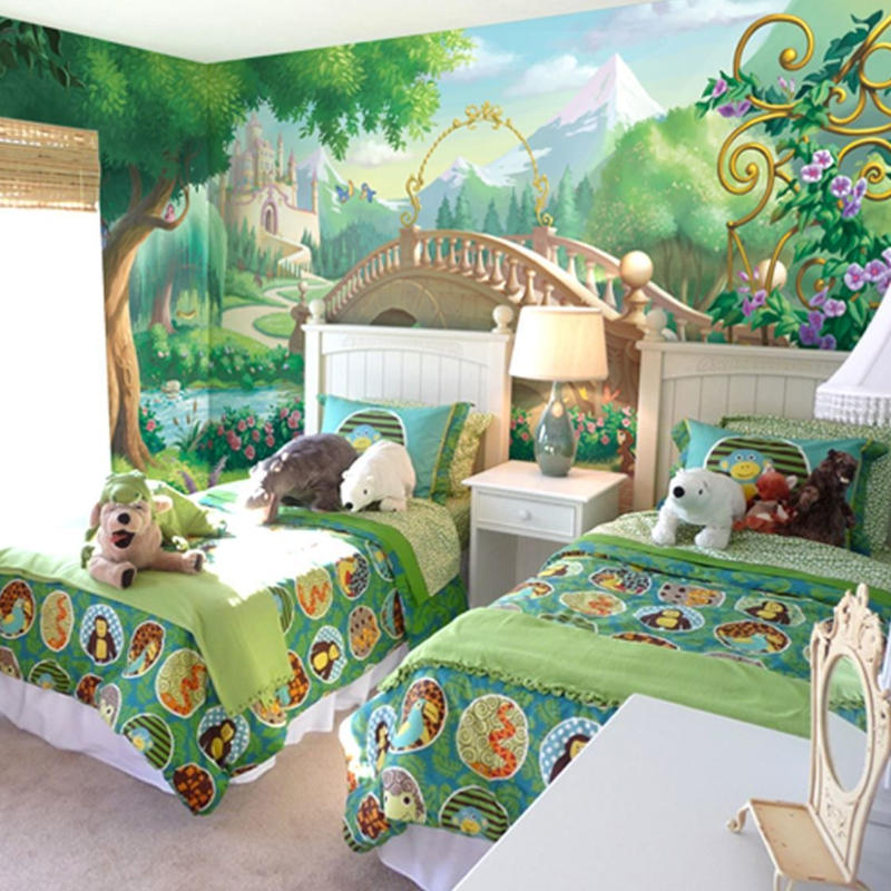 ３d 壁紙 1ピース 1 子供部屋 プリンセス城 ヨーロッパ インテリア 装飾 寝室 リビン