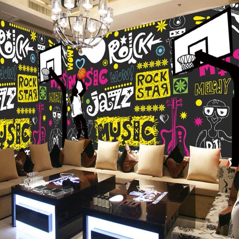 ３d 壁紙 1ピース 1 ロゴ バスケ Music Jazz Diy リフォーム インテリア