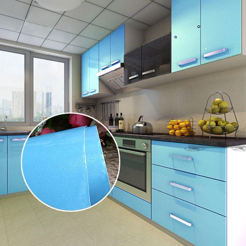 壁紙 60 500cm 無地 光沢 スカイブルー 水色 Diy リフォーム インテリア 部屋