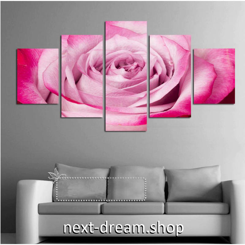 お洒落な壁掛けアートパネル 5点セット ピンク バラ 花 写真 ポスター 絵画 ファブリッ お洒落な壁掛けアートパネル 5点セット ピンク バラ 花 写真 ポスター 絵画 ファブリッ