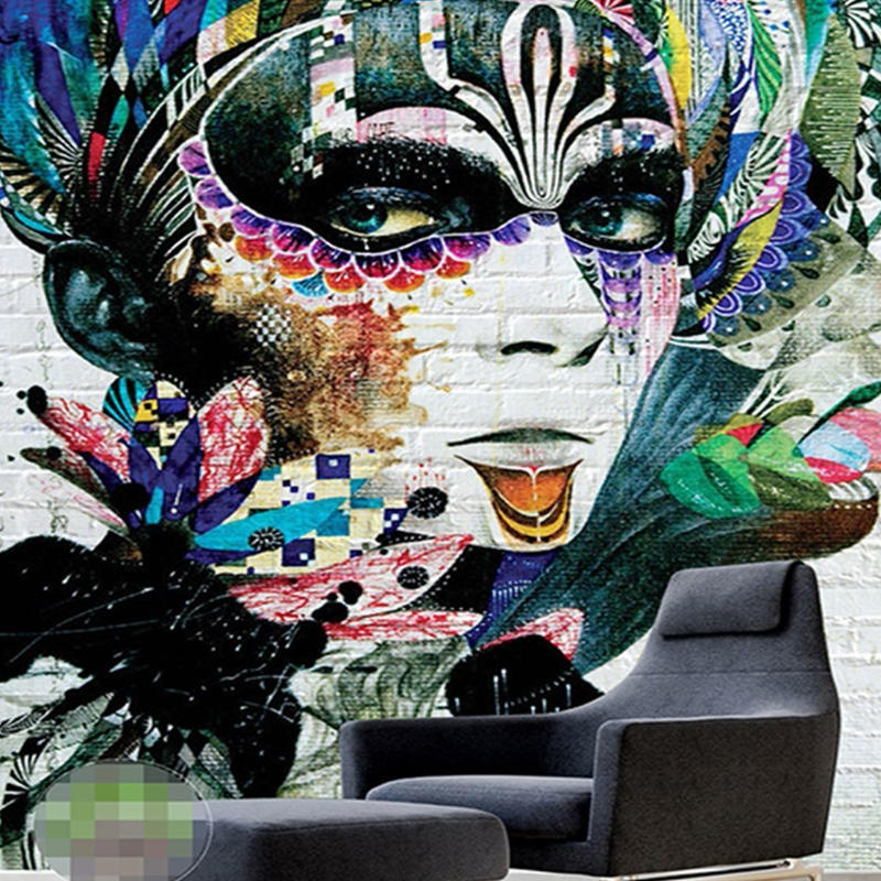 ３d 壁紙 玄関用 1ピース 1 人物画 モダンアート インテリア 装飾 部屋 耐水 防湿