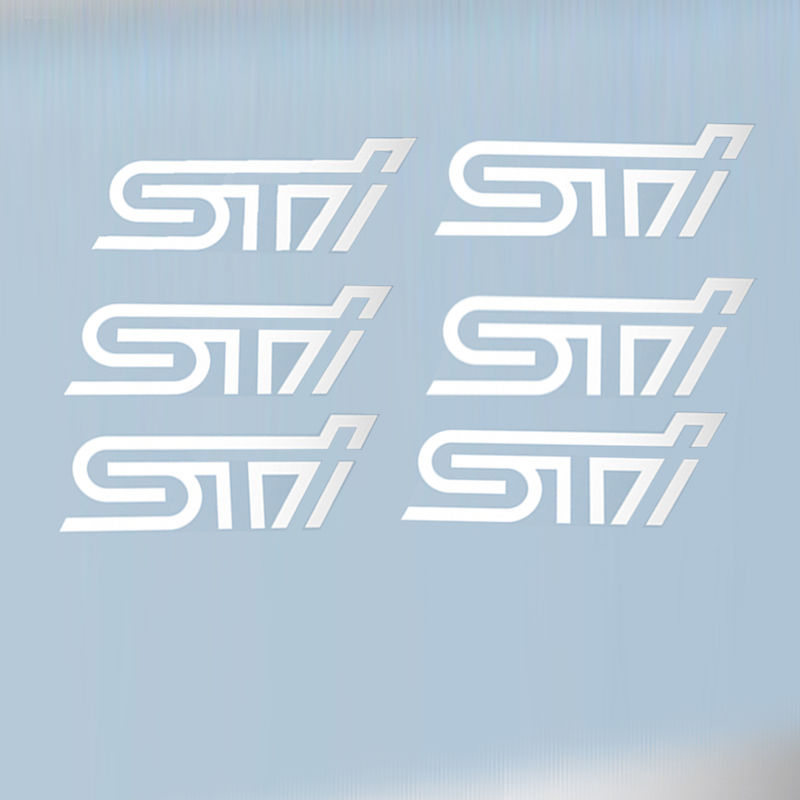 スバル レガシィ カーインテリア 6点入 Sti ステッカー シール Subaru Lega