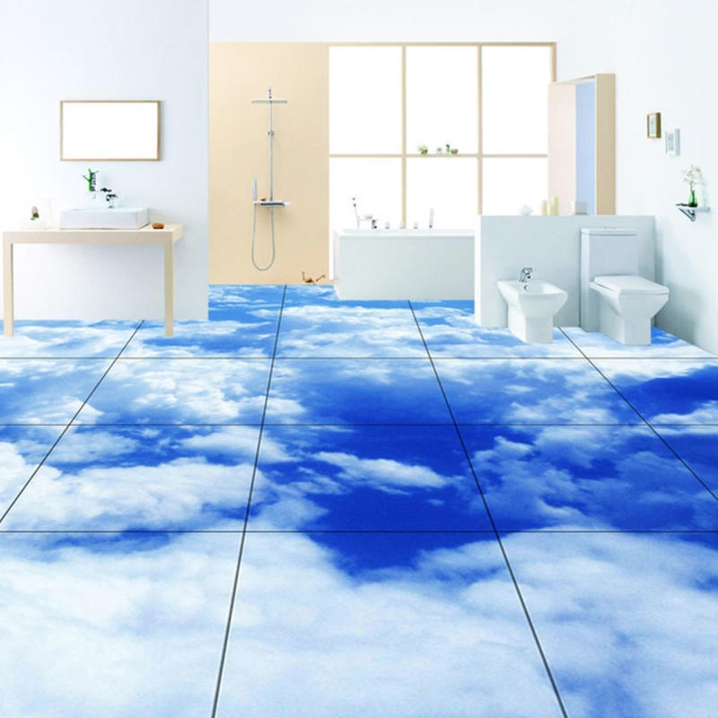 ３d 壁紙 1ピース 1 床用 自然風景 青空 雲 Diy リフォーム インテリア 部屋 寝
