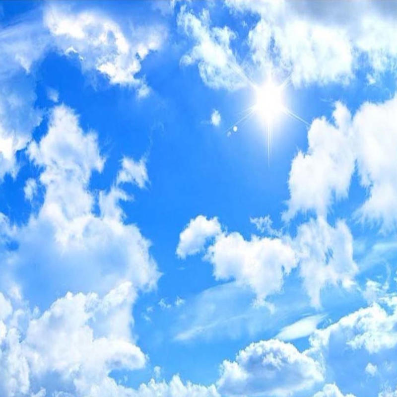 ３d 壁紙 1ピース 1 自然風景 青空 太陽 天井用 インテリア 装飾 寝室 リビング 耐