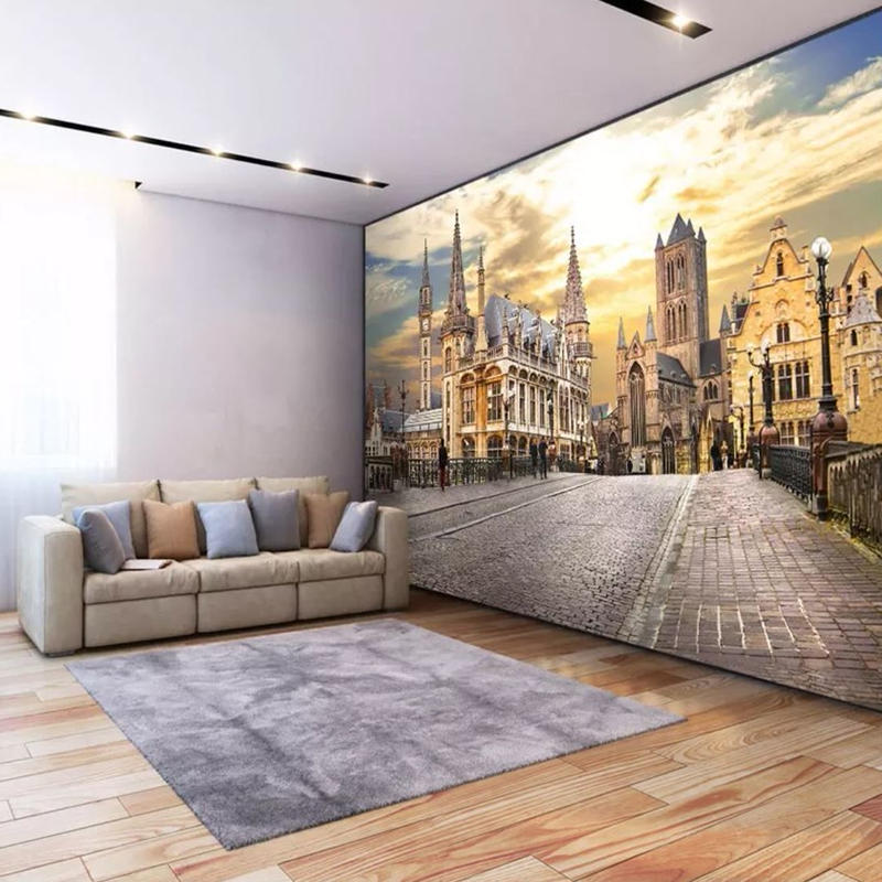 ３d 壁紙 1ピース 1 シティ風景 ヨーロッパの街並み Diy リフォーム インテリア 部