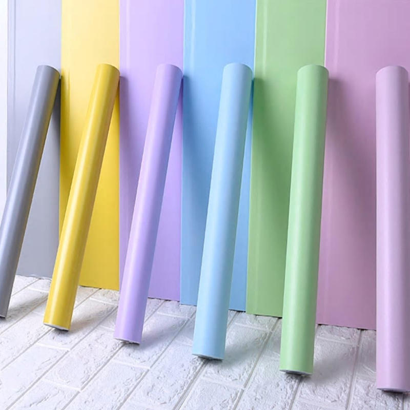 壁紙 45 1000cm 無地 ライトブルー 水色 ビビッド Diy リフォーム インテリア