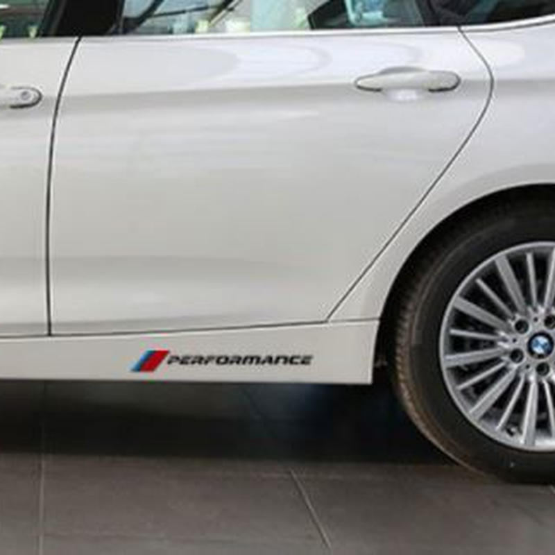 Bmw ステッカー デカール ペア Mパフォーマンス ロゴ サイドスカート X1 X3 X5