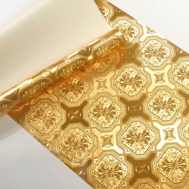 ３d 壁紙 53 1000 ゴールド 金箔 キラキラ Pvc 防水 カビ対策 おしゃれクロス