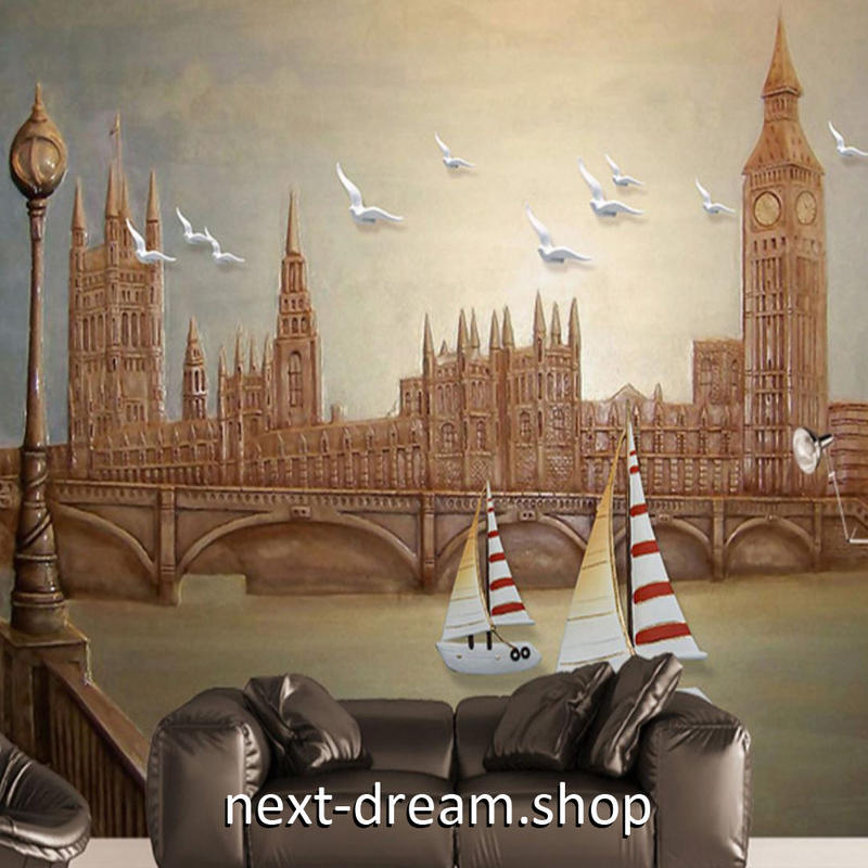 ３d 壁紙 1ピース 1 シティ風景 レトロ ヨーロッパ Diy リフォーム インテリア 部