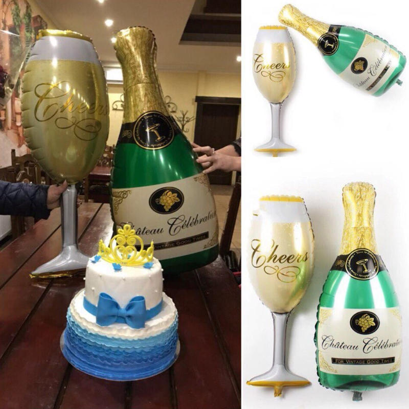 ロゴ風船 Happy Birthday お誕生日おめでとう 35ピース シャンパン 飾り