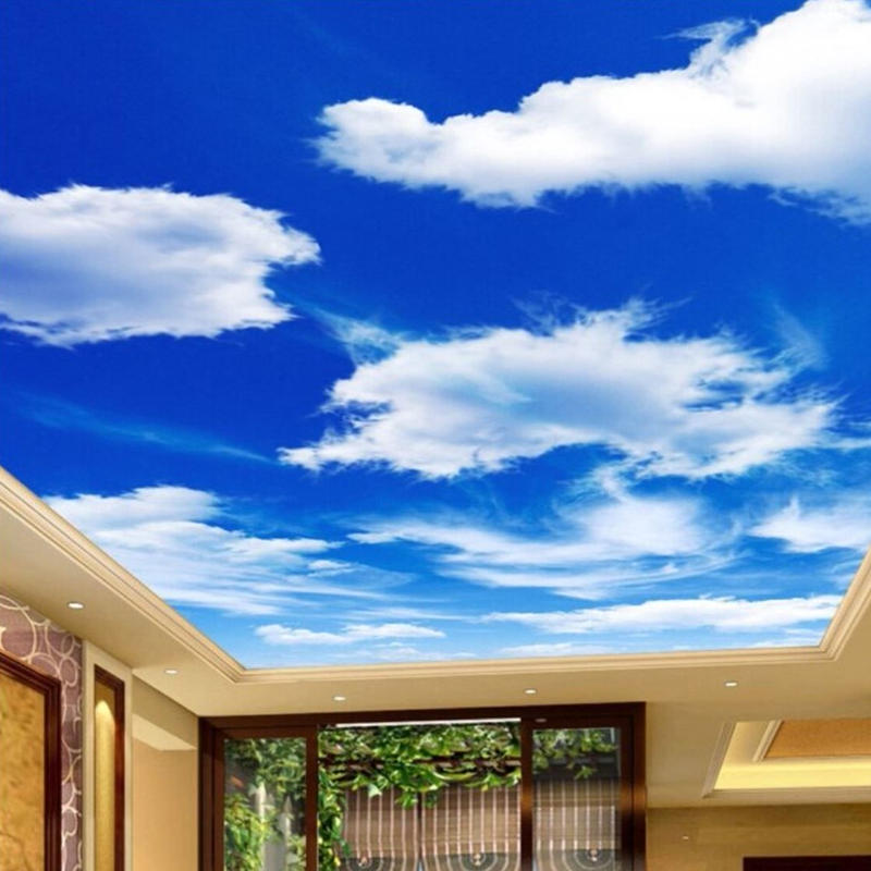 ３d 壁紙 1ピース 1 自然風景 青い空 白い雲 天井用 インテリア 装飾 寝室 リビング