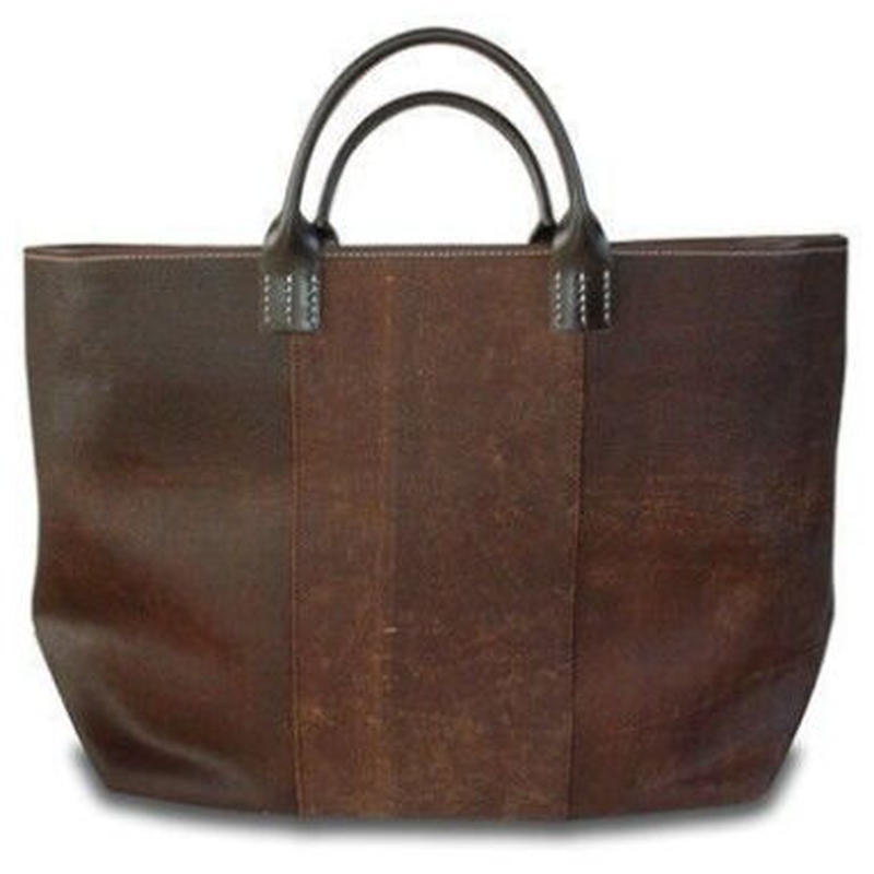 Shib 酒袋鞄 L 40 赤白格子帯 Kimono Obi Hitomono