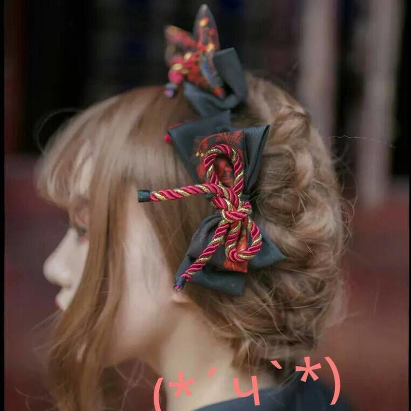 地獄の彼岸花 髪飾り ヘアクリップ 灯雨 S Store