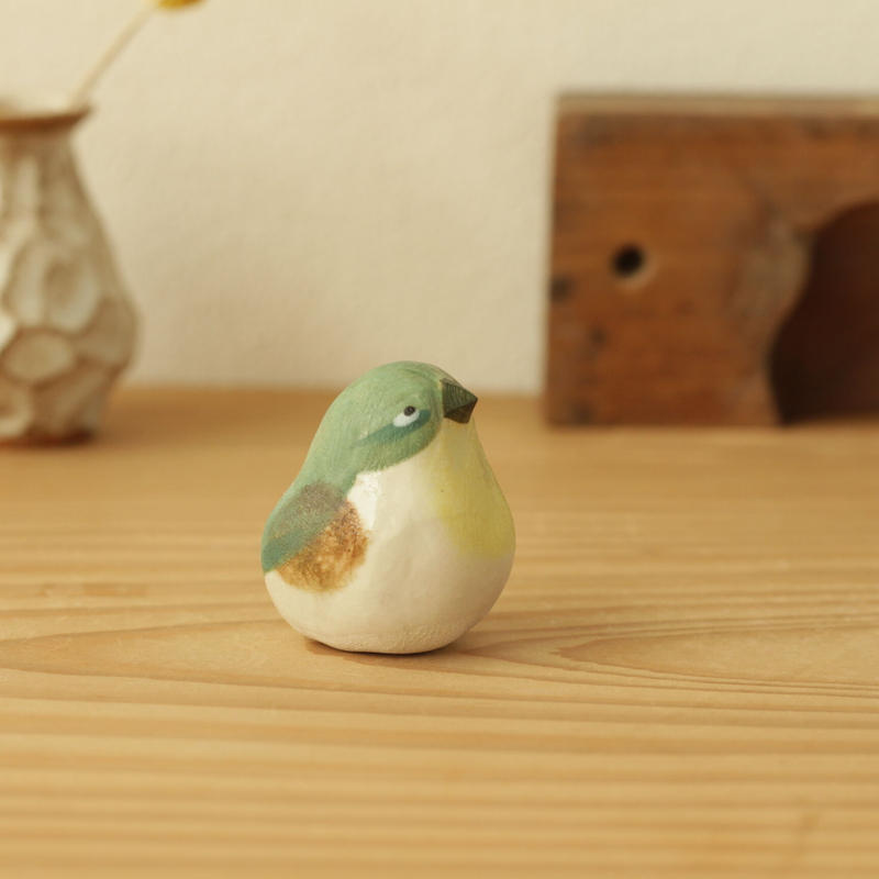 暦鳥 春 メジロ 受注販売 陶ノ鳥 ひよこや