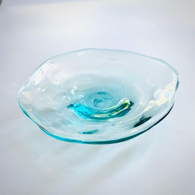 まりす　おおやぶみよ 沖縄作家 コンポート 大 ケーキ ガラス 器 まりす様専用 おおやぶみよ 沖縄作家 コンポート 大 ケーキ