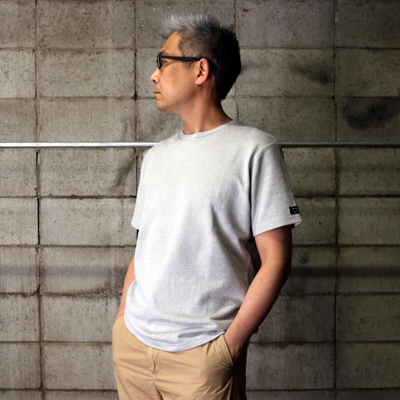 Hofi 012 リネンコットンモンスターオンスtシャツ メンズ グレー 東大阪繊維研究 Hofi 012 リネンコットンモンスターオンスtシャツ メンズ グレー 東大阪繊維研究