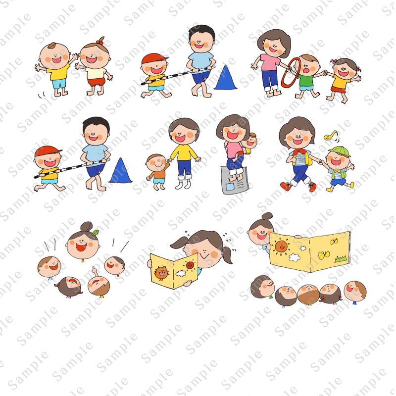 Hoiclueイラストカット集 あそび 生活編 Hoiclue Online Store