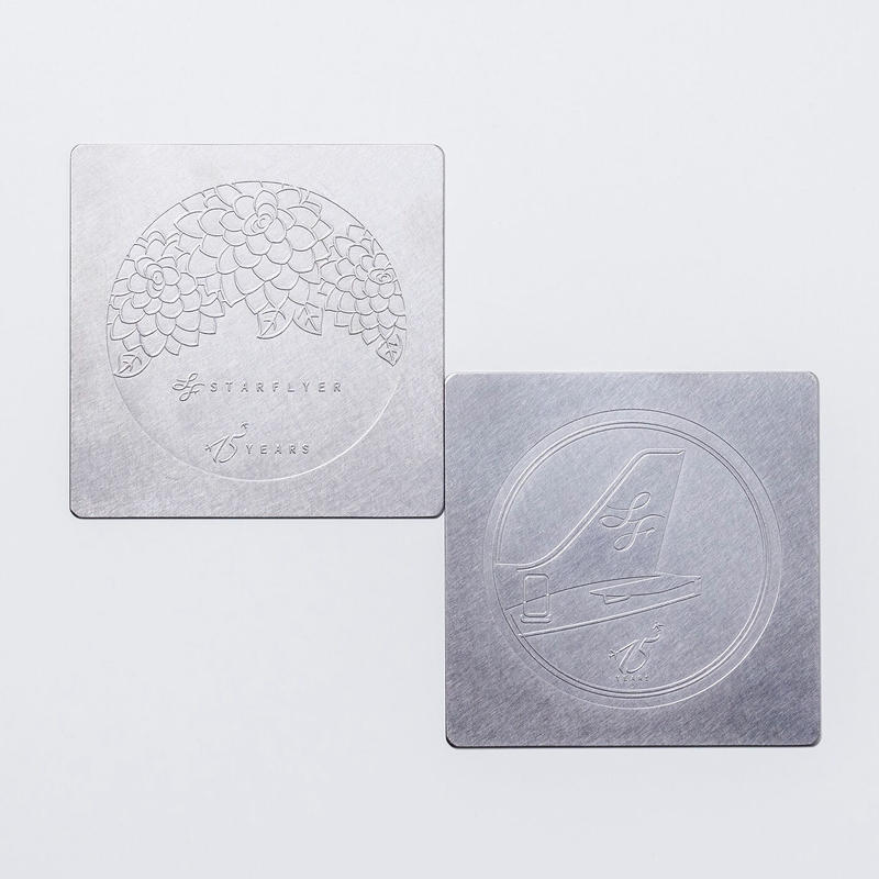 Starflyer オオサカネーム 就航15周年記念ステンレスコースターセット Starf