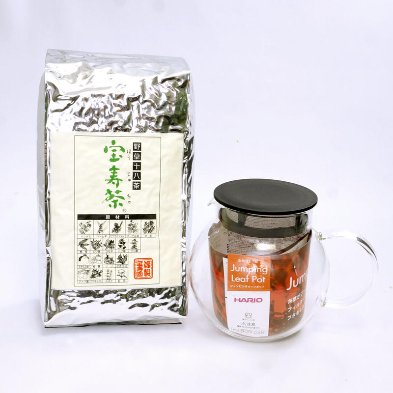 宝寿茶1ｋｇ ジャンピングリーフポットセット 宝寿園 公式 オンラインストア