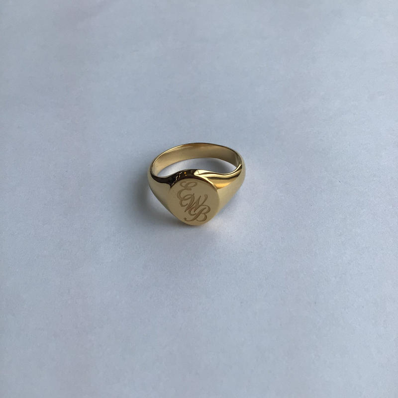 ERNEST W. BAKER | GOLD EWB RING | GOLD | HOWDAY