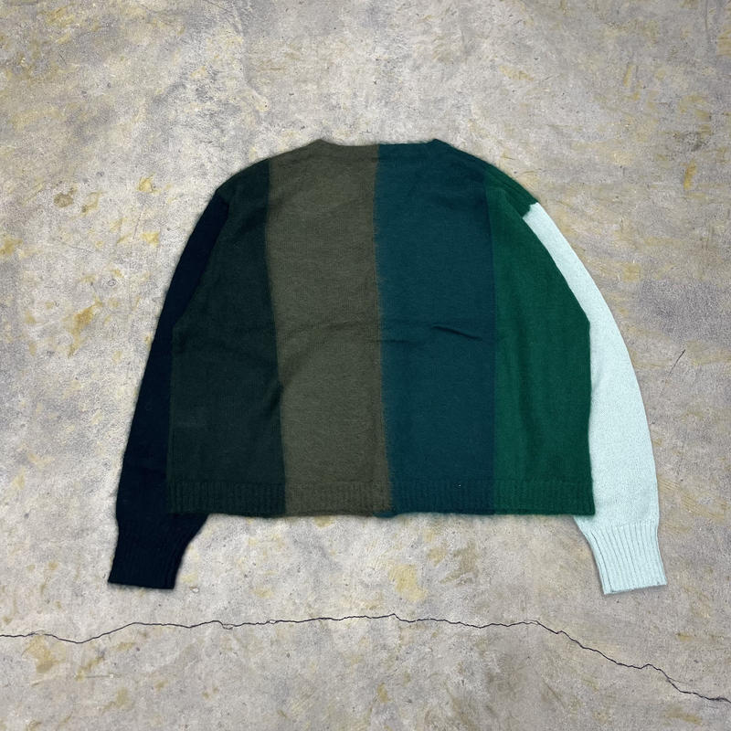 TTT MSW | gradation mohair knit cardigan | gree TTT MSW | gradation mohair knit cardigan | gree
