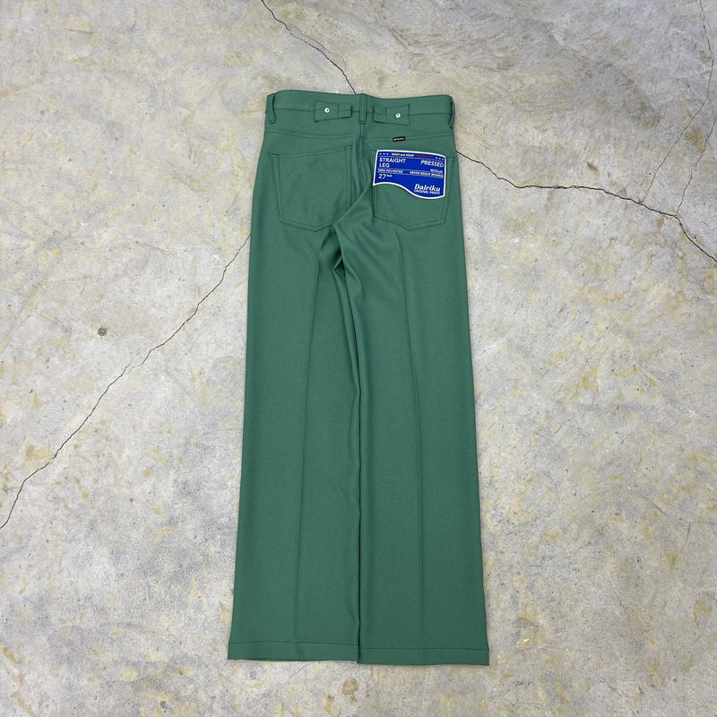 DAIRIKU | Straight Flasher Pressed Pants | Gree... DAIRIKU | Straight Flasher Pressed Pants | Gree...