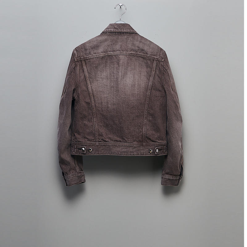 MASU DENIM TRUCKER JACKET - FADED BROWN-