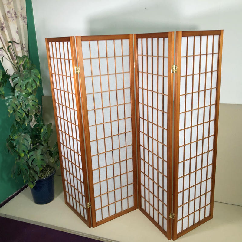 虎の彫刻 木製パーテーション衝立