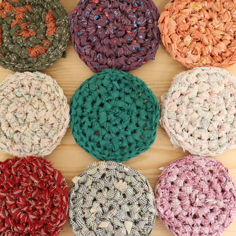 編み物キット シンプルコースターキット 初心者にお勧め Kimonoyarn