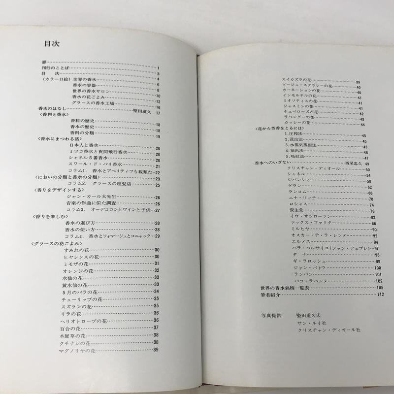 B0109 香水のはなし 東京アド バンク刊 古道具 イエノコモノ