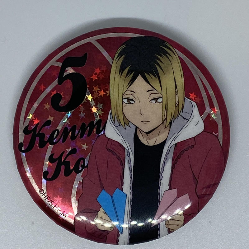 ハイキュー 孤爪 研磨 トレーディングホログラム缶バッジ 紙飛行機ver K Bo