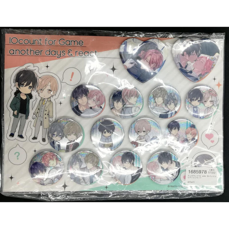 テンカウント 缶バッジ 黒瀬陸 城谷忠臣 Blグッズ K Books 池袋 ２次元グッズ通販