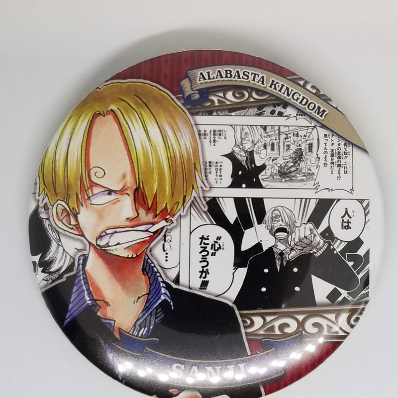 キズ有 One Piece サンジ コレクション缶バッジ Heroes K Books