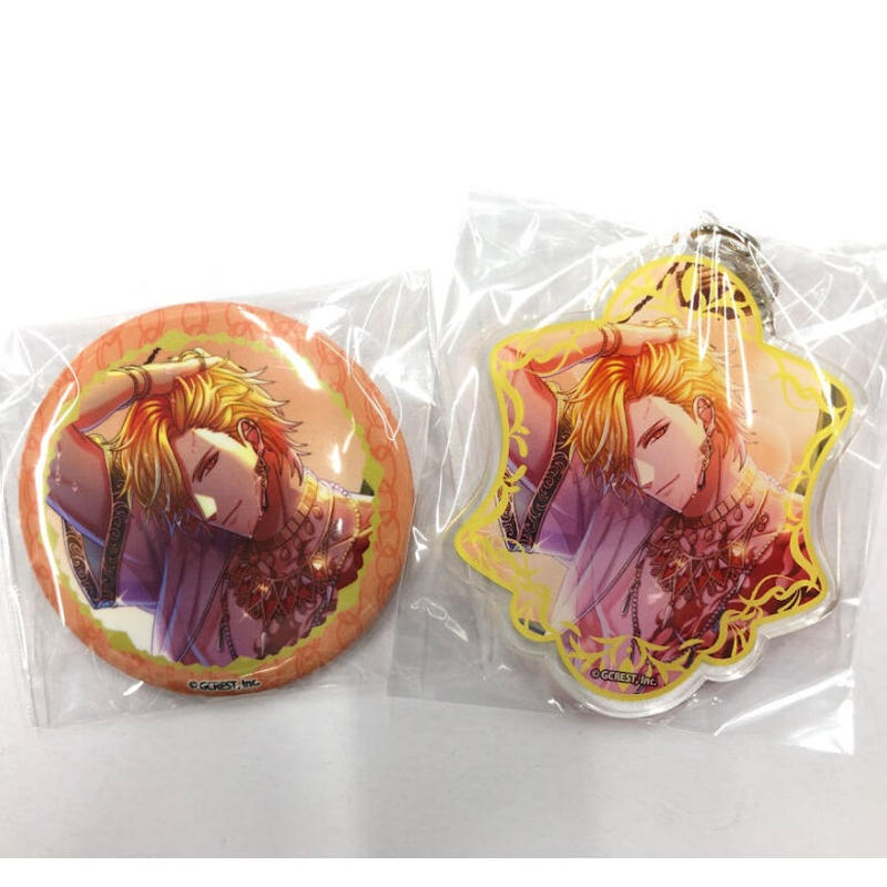 夢王国と眠れる100人の王子様 アポロ 缶バッジ アクリルキーホルダーセット K Book