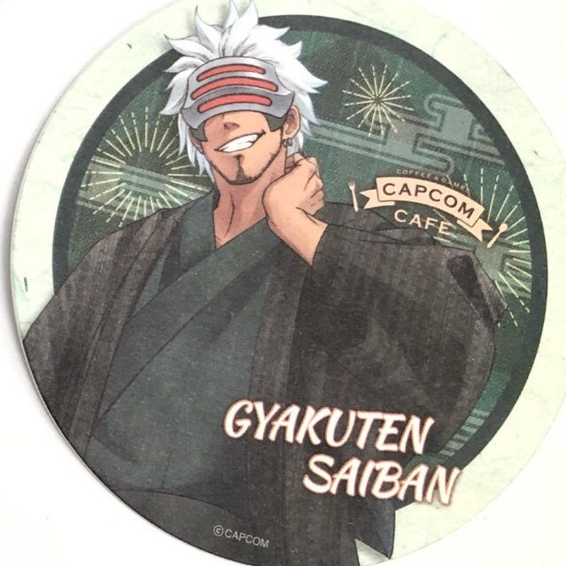 逆転裁判 逆転裁判 カプコンカフェ ドリンクオーダー特典 コースター ゴドー K Book