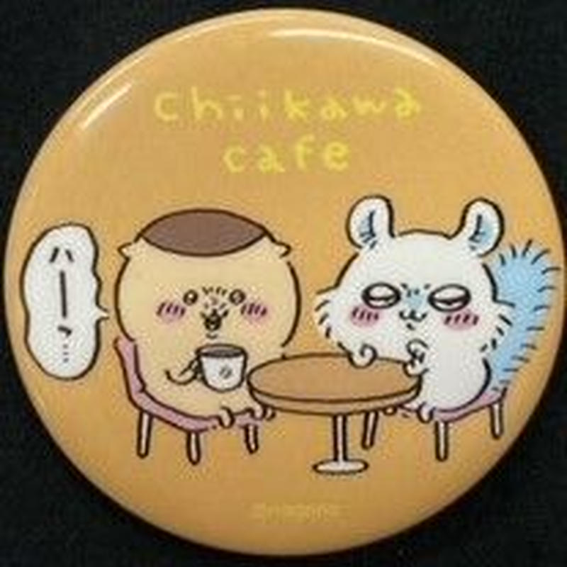 ちいかわ 缶バッジ ちいかわカフェ In The Guest モモンガ 栗まんじゅう K