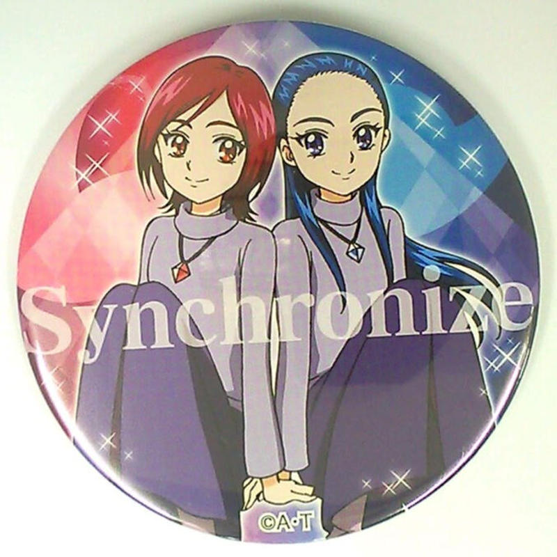 ふたりはプリキュア スプラッシュスター 霧生満 霧生薫 トゥインクル缶バッジ ２ Wow