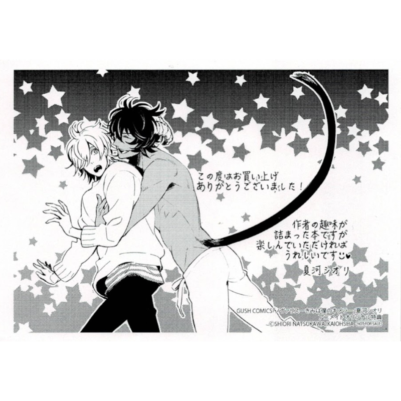 夏河シオリ ノヴァリス きみは僕のキメラ イラストカード Blグッズ K Books