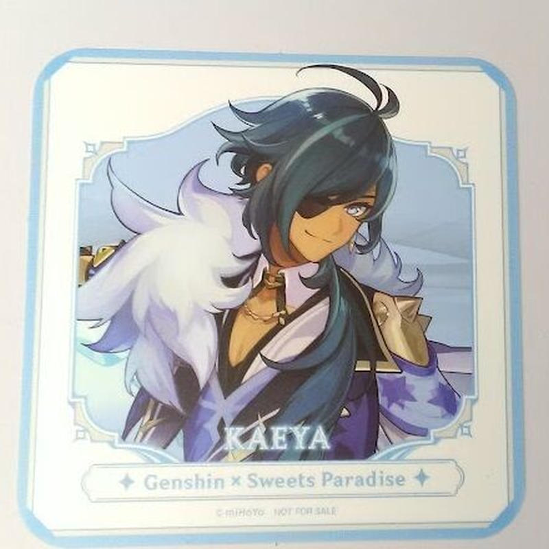 原神 ガイア スイパラ フード デザート注文特典 等身キャラコースター K Books 池