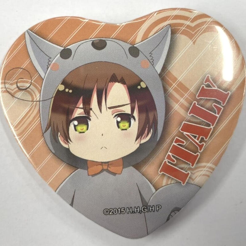 日丸屋秀和 ヘタリア ハート型 缶バッジ 南イタリア ロマーノ K Books 池